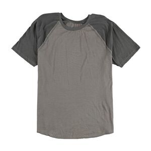 Tags Weekly Mens Two Tone Basic T-Shirt, Grey, S, DM